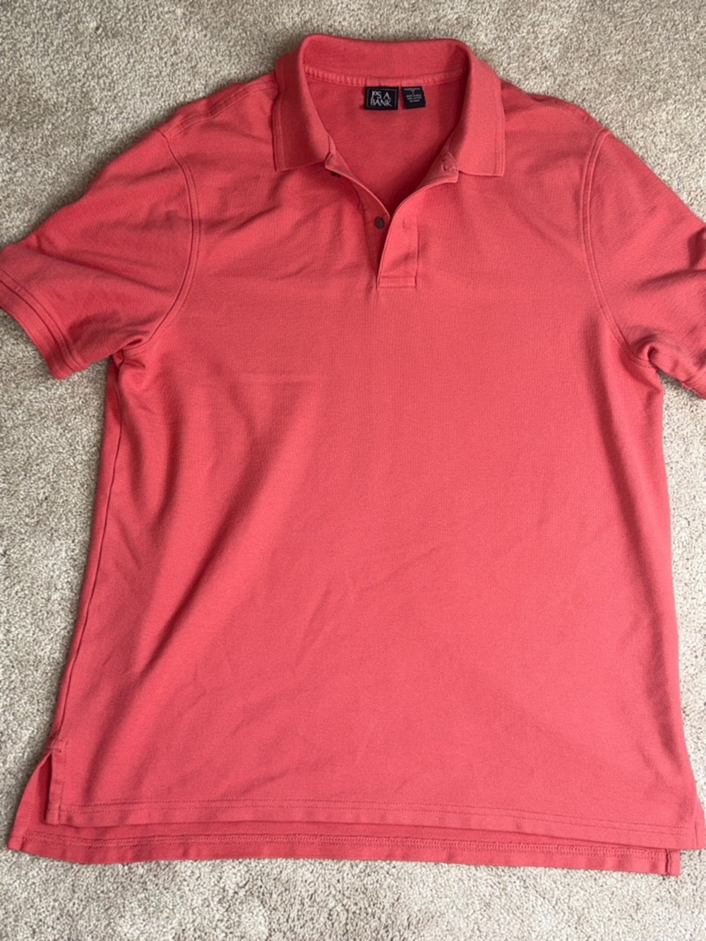 Jos. A. Bank Men's Coral Short-Sleeve Polo